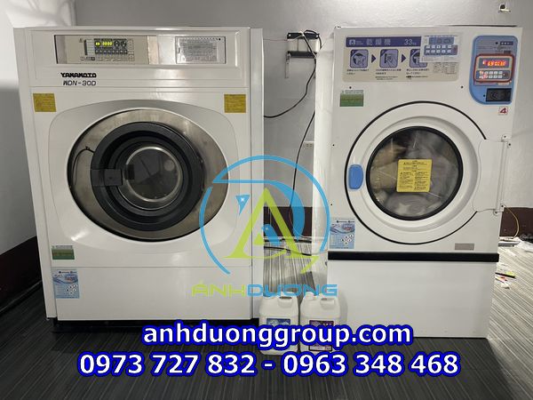 Máy giặt sấy công nghiệp cũ nhật bãi Yamamoto 30kg