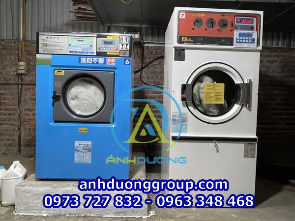 Máy giặt sấy công nghiệp cũ nhật bãi Electrolux